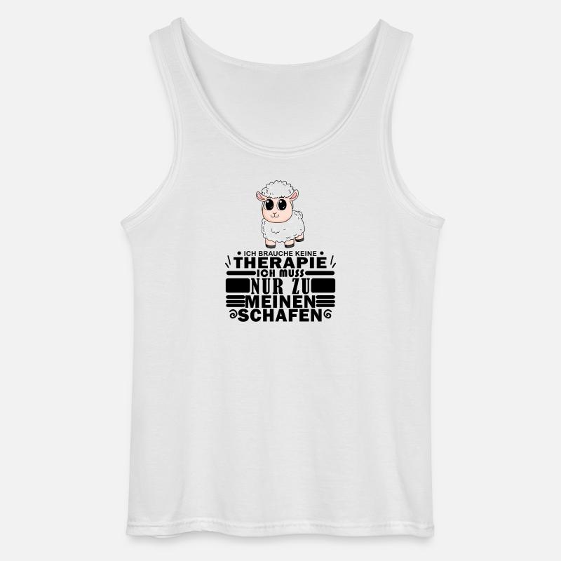 Schafe Schaf Schafzüchter Geschenk - Gildan Männer Tank Top - Weiß