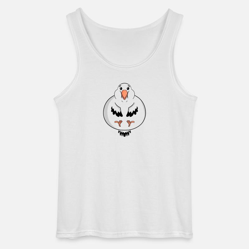 Fett Möwe Körperfett - Gildan Männer Tank Top - Weiß