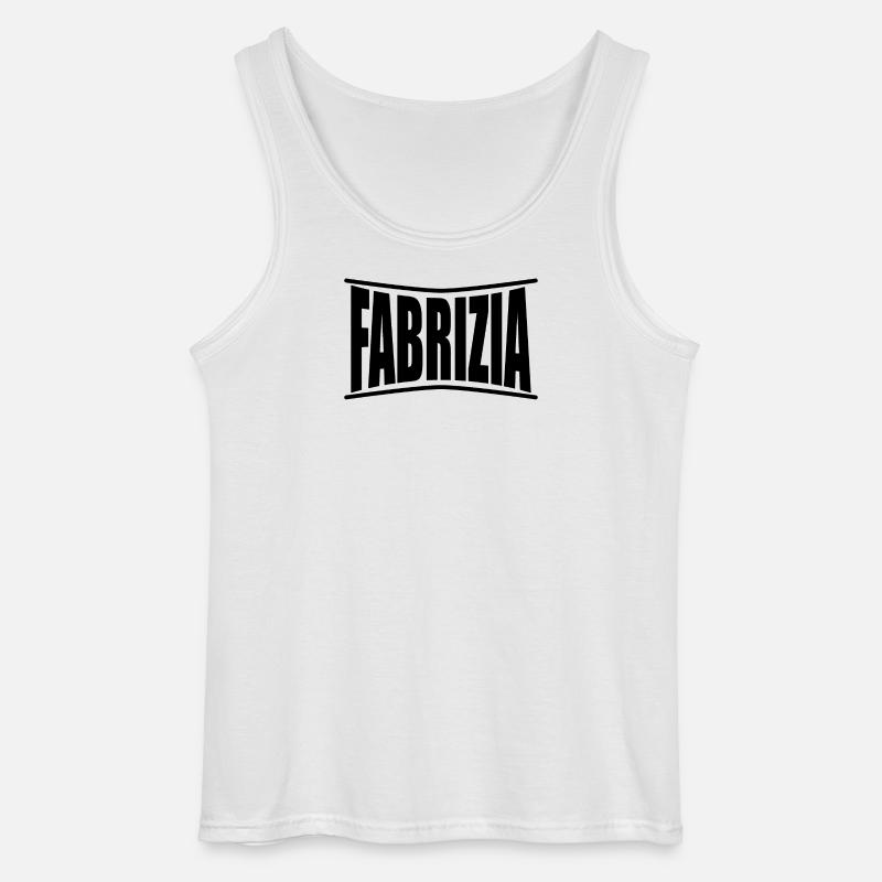 Fabrizia T-Shirt Geschenkidee - Gildan Männer Tank Top - Weiß
