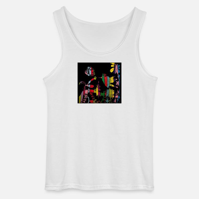 Kolibri - Gildan Männer Tank Top - Weiß