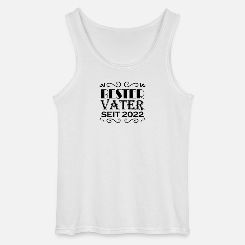 Bester Vater seit 2022 - Gildan Männer Tank Top - Weiß