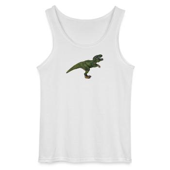 Tom T-Rex - Débardeur Gildan Homme - blanc - Devant - AI Model Male 185 dark (185cm)