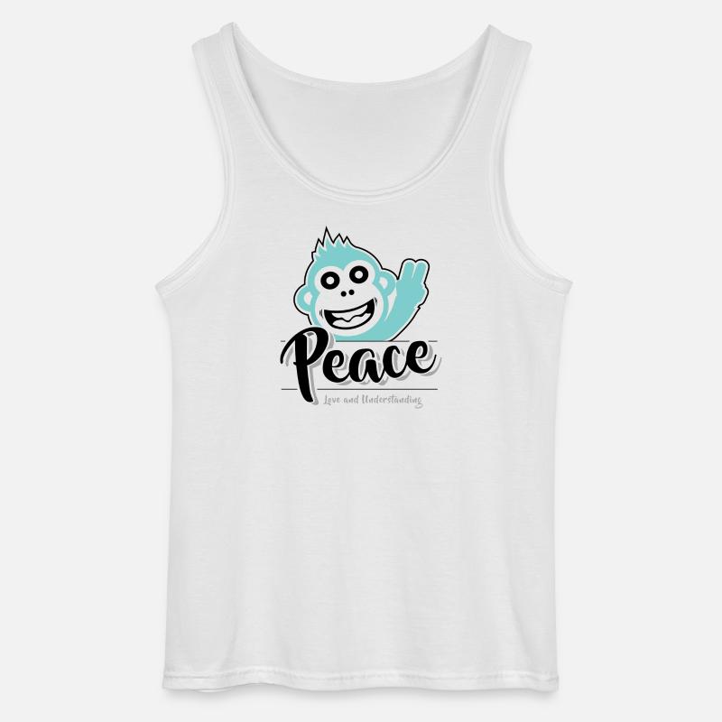 Frieden, Liebe und Verständnis - Gildan Männer Tank Top - Weiß