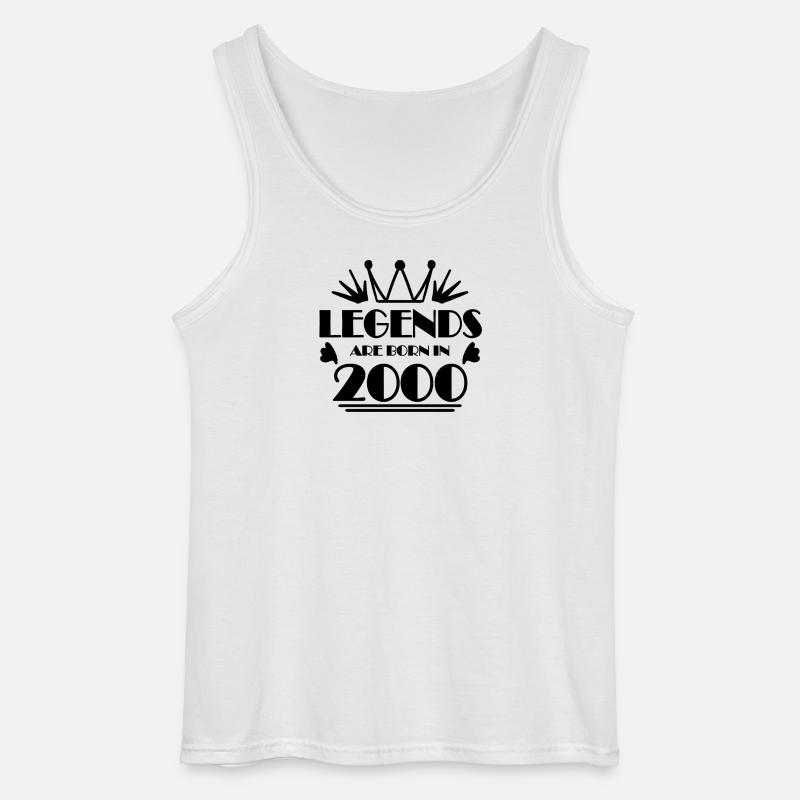 2000 - Born in 2000 - Gildan Men’s Tank Top - white