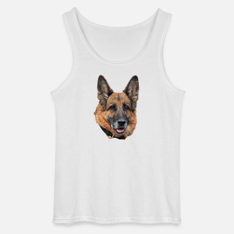 Schäferhund - Gildan Männer Tank Top - Weiß