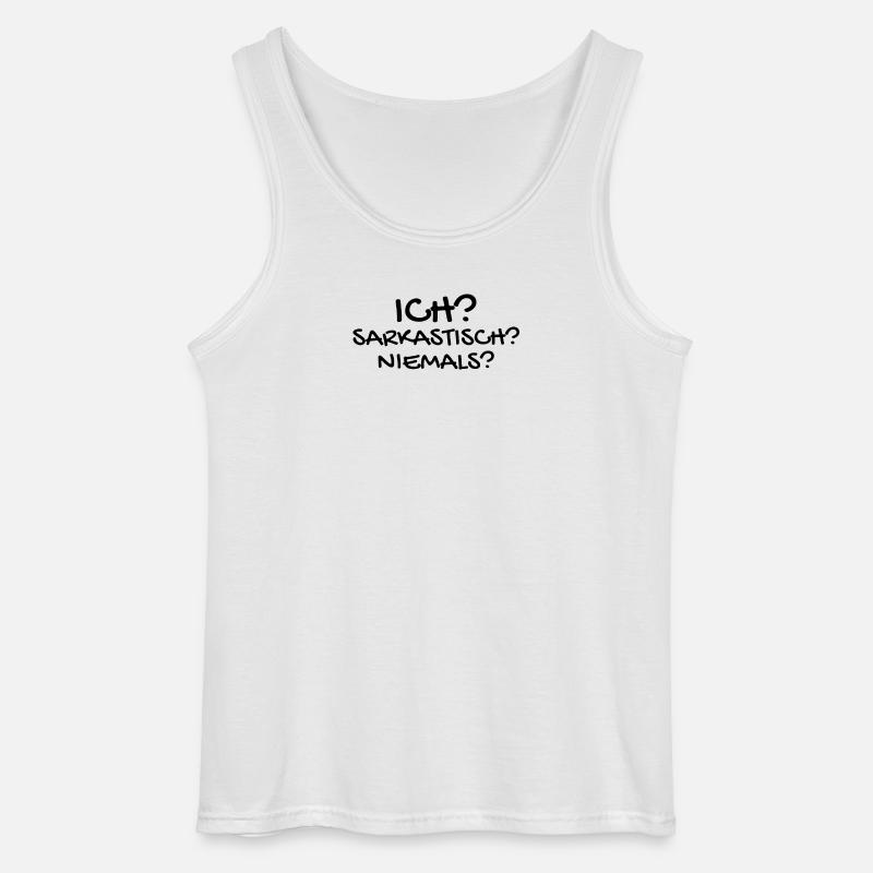 Sarkastisch Sarkasmus - Gildan Männer Tank Top - Weiß