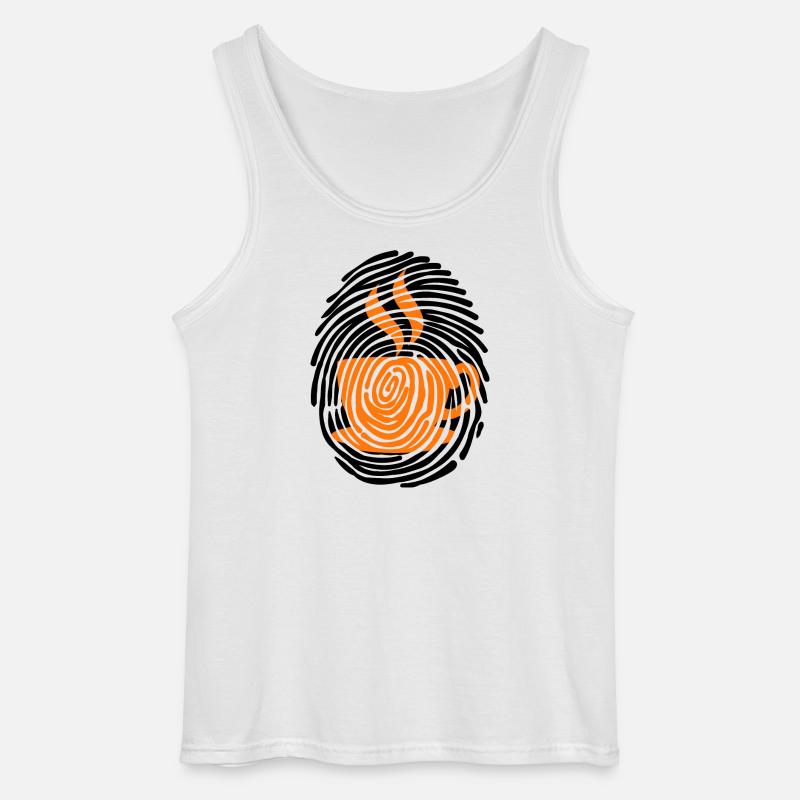 Kaffee Koffein Kaffeetrinker Kaffeeliebhaber - Gildan Männer Tank Top - Weiß