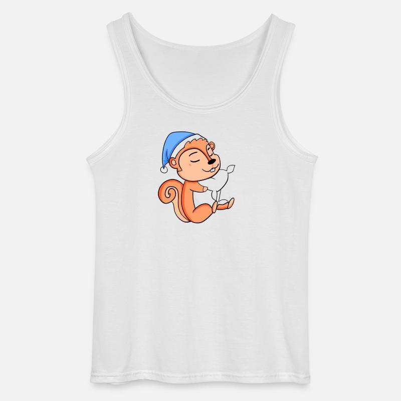 Eichhörnchen - Gildan Männer Tank Top - Weiß
