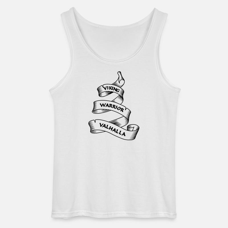 Wikinger Wimpel oder Banner transparent - Gildan Männer Tank Top - Weiß