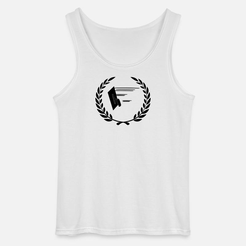 Plastering tools for plasterer - Gildan Men’s Tank Top - white