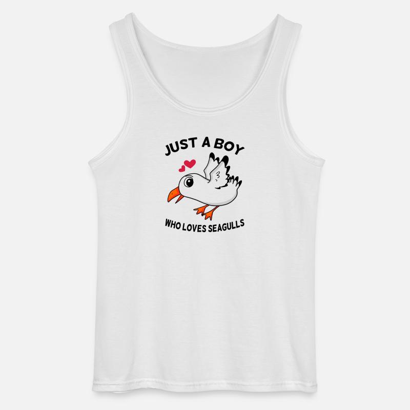 Möwe Spruch - Gildan Männer Tank Top - Weiß