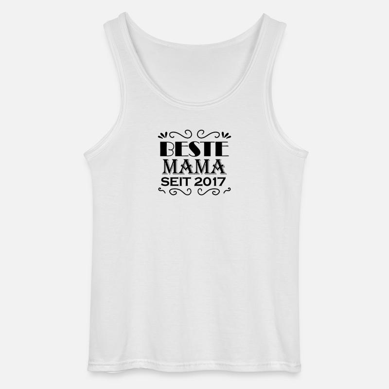Beste Mama seit 2017 - Gildan Männer Tank Top - Weiß