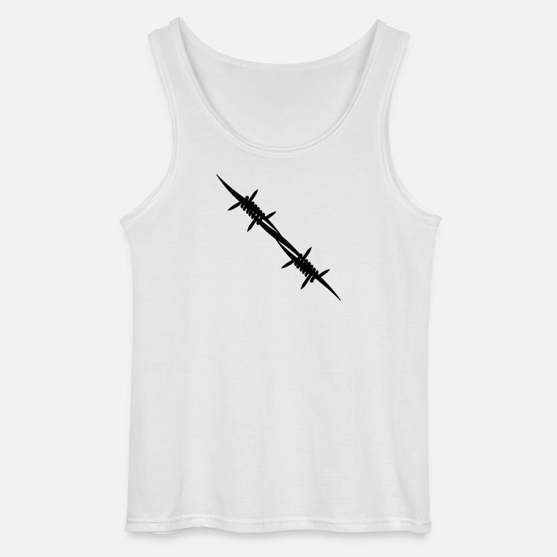 Stacheldraht-Kupplungsstück - Gildan Männer Tank Top - Weiß