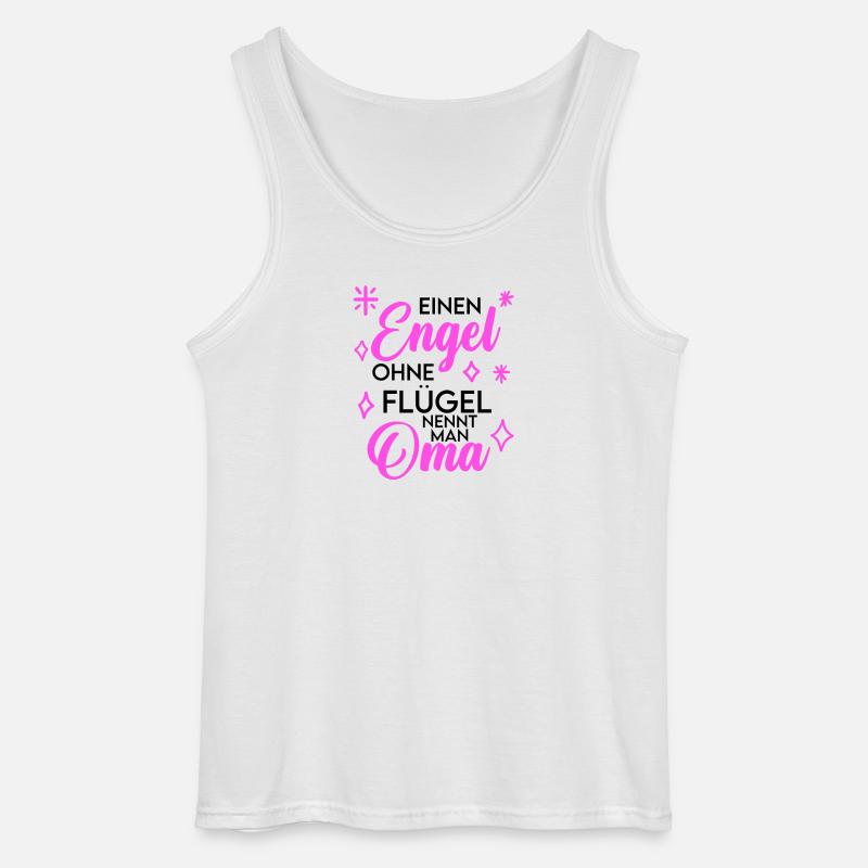 Oma Engel Spruch Geschenk - Gildan Männer Tank Top - Weiß