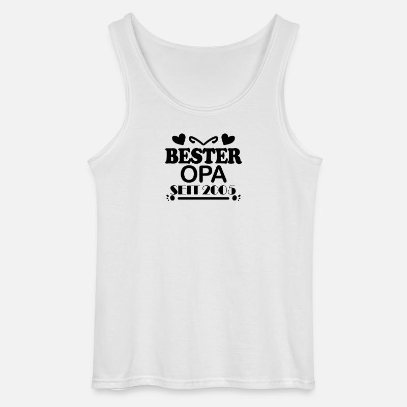 Bester Opa seit 2005 - Gildan Männer Tank Top - Weiß