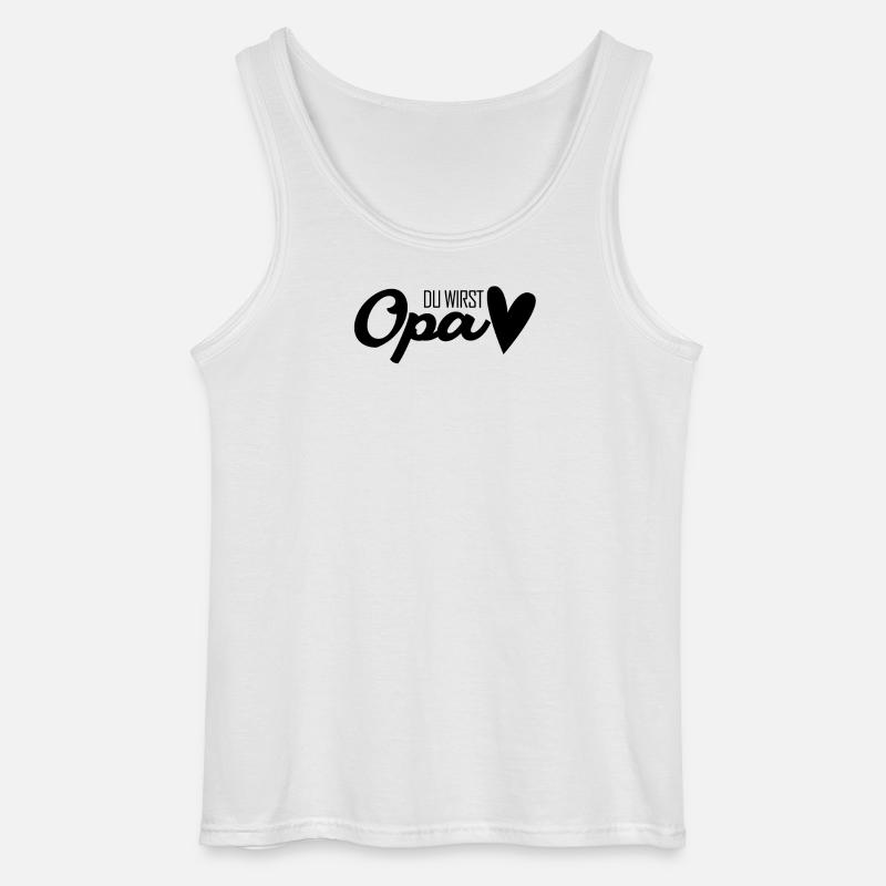 Opa - Opa werden - Bald Opa - Gildan Männer Tank Top - Weiß