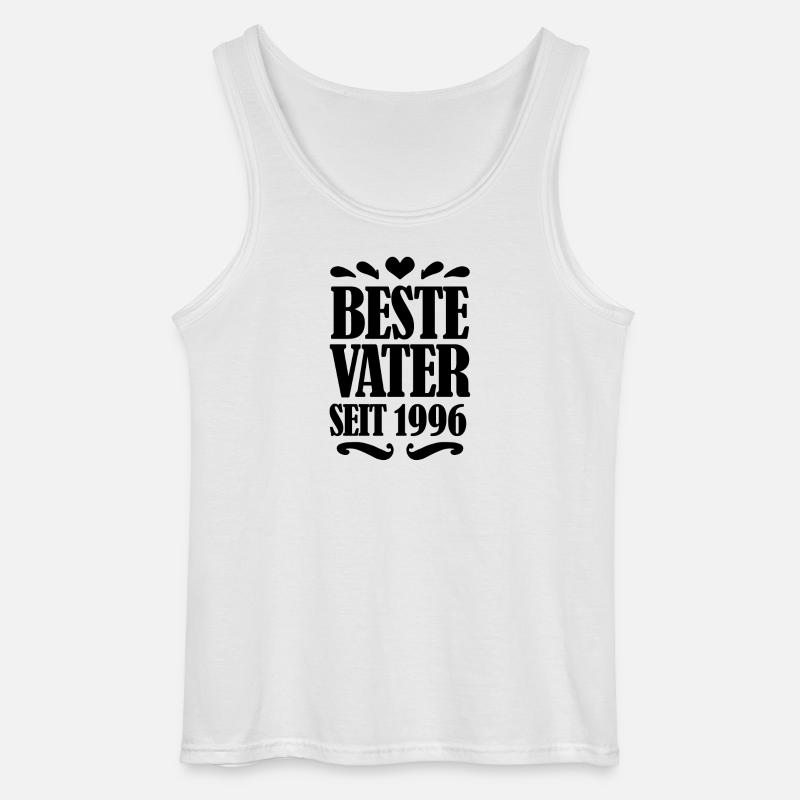 Bester Vater seit 1996 - Gildan Männer Tank Top - Weiß