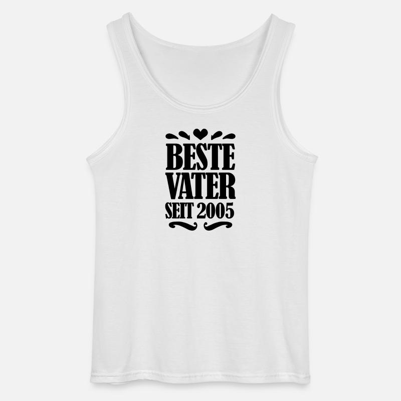 Bester Vater seit 2005 - Gildan Männer Tank Top - Weiß