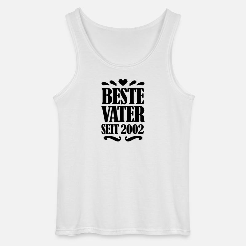 Bester Vater seit 2002 - Gildan Männer Tank Top - Weiß