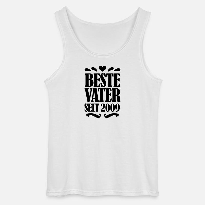 Bester Vater seit 2009 - Gildan Männer Tank Top - Weiß