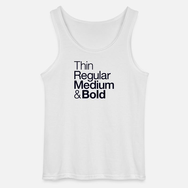 Typograph - Typografie - Design - Gildan Männer Tank Top - Weiß