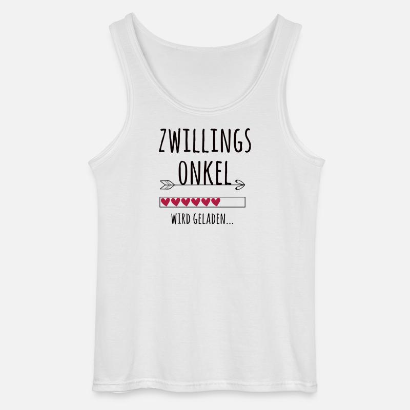 werdender Zwillingsonkel Schwangerschaft Zwillinge - Gildan Männer Tank Top - Weiß