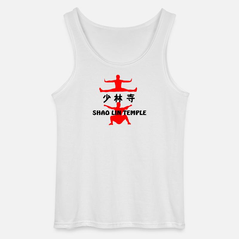 Kung Fu Shaolin Tempel - Gildan Männer Tank Top - Weiß