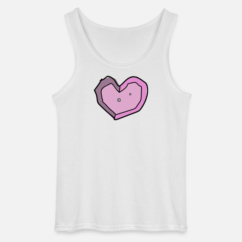 boulderliebe rosa - Gildan Männer Tank Top - Weiß