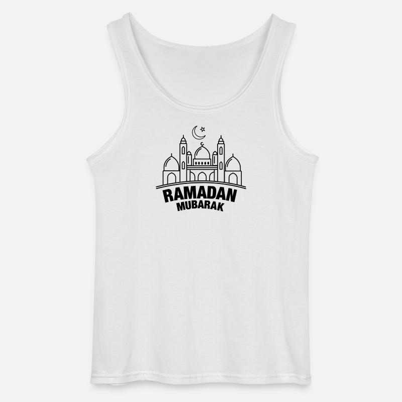 Ramadan Mubarak transparent - Gildan Männer Tank Top - Weiß