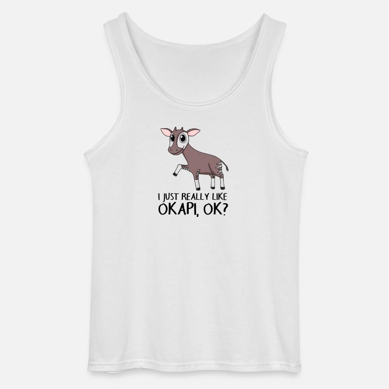 Okapi - Gildan Männer Tank Top - Weiß