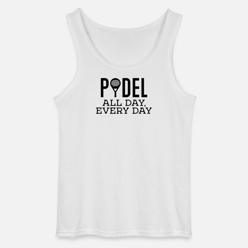 Racket Padel Training Padel Game Statement - Gildan Men’s Tank Top - white