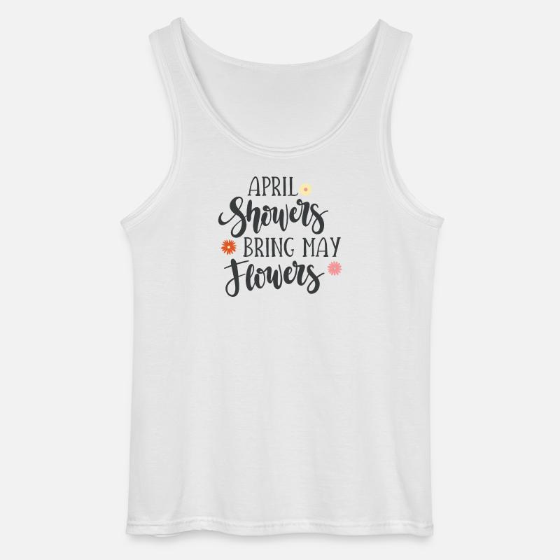 Aprilschauer bringen Maiblumen - Gildan Männer Tank Top - Weiß