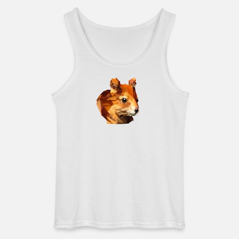 Polygon Eichhörnchen - Gildan Männer Tank Top - Weiß