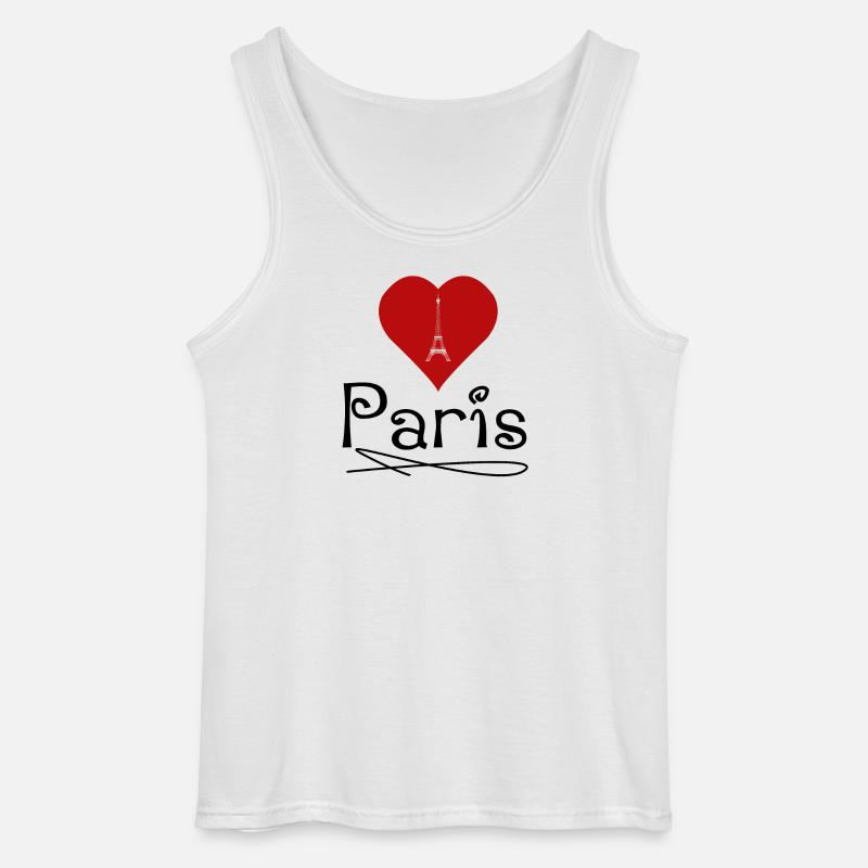 Ich liebe Paris - Gildan Männer Tank Top - Weiß