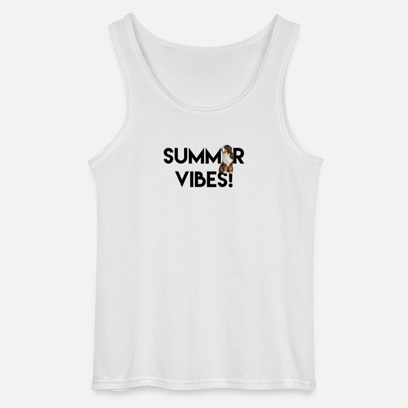 Berner Sennenhund - Gildan Männer Tank Top - Weiß