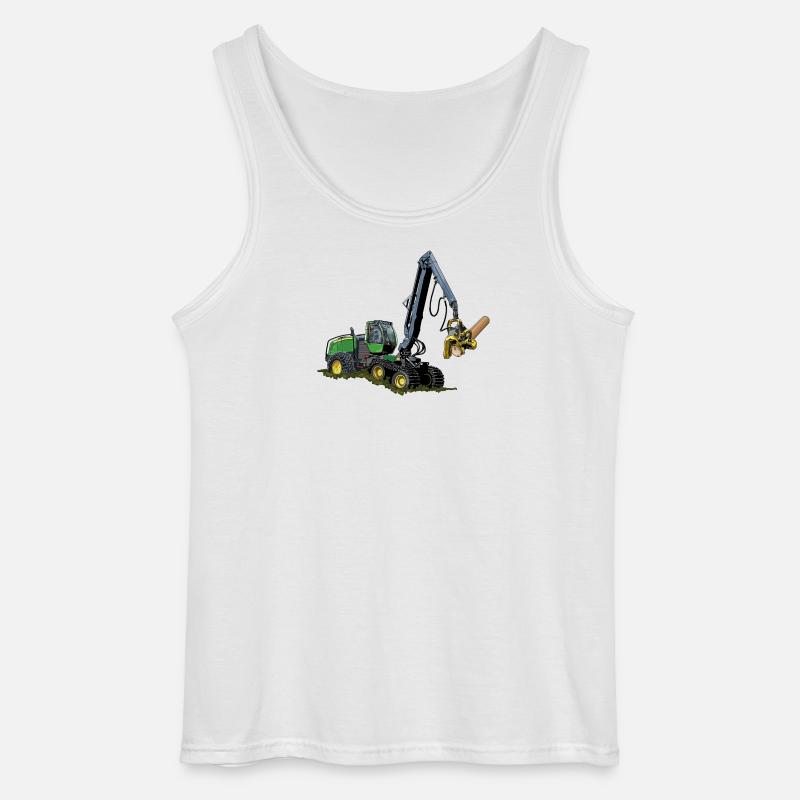 Moissonneuse-batteuse, Moissonneuse-batteuse - Débardeur Gildan Homme - blanc