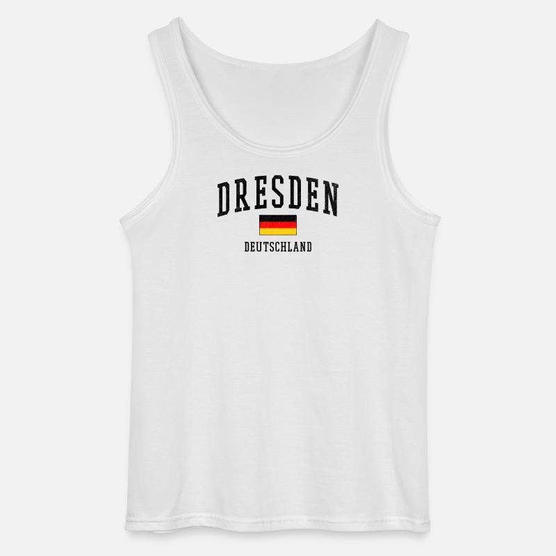 Dresden - Gildan Männer Tank Top - Weiß