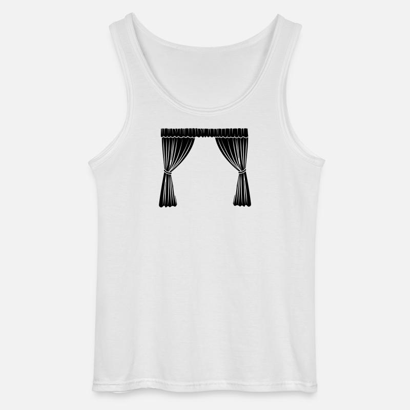 Logo der Vorhänge - Gildan Männer Tank Top - Weiß