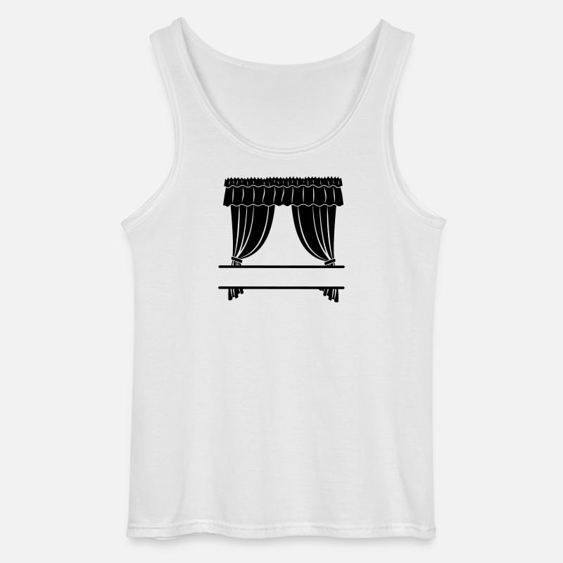 Gardinengeschäft oder Theater - Gildan Männer Tank Top - Weiß