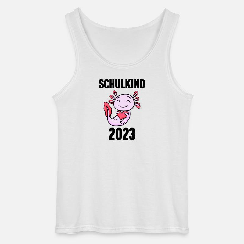 Schuldkind Einschulung 2023 - Gildan Männer Tank Top - Weiß