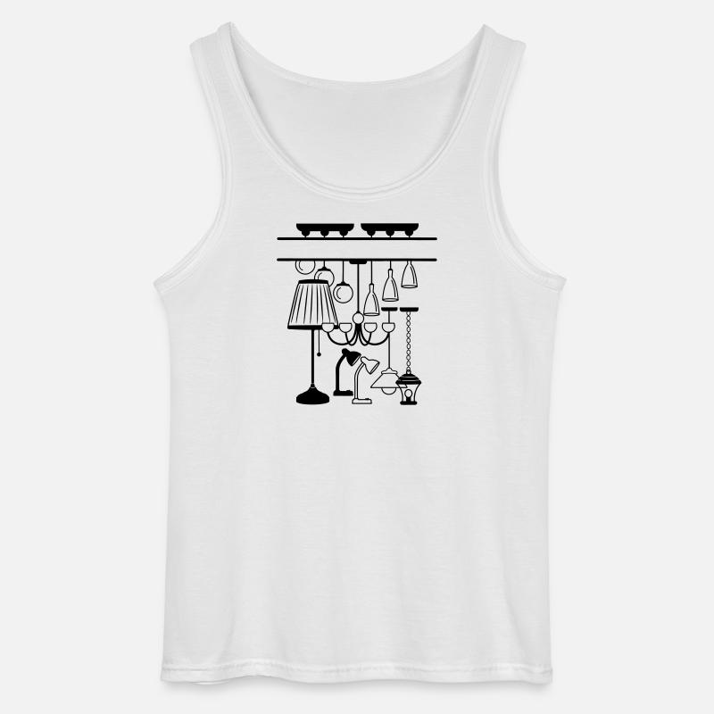 Logo für Haus oder Stimmungsbeleuchtung Shop - Gildan Männer Tank Top - Weiß