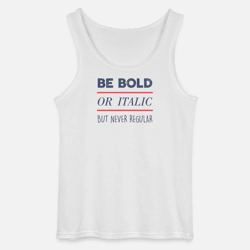 Sei mutig - Gildan Männer Tank Top - Weiß