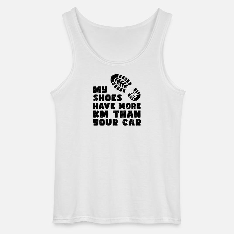 Wanderwege Wanderer Wandern Statement Klettern - Gildan Männer Tank Top - Weiß