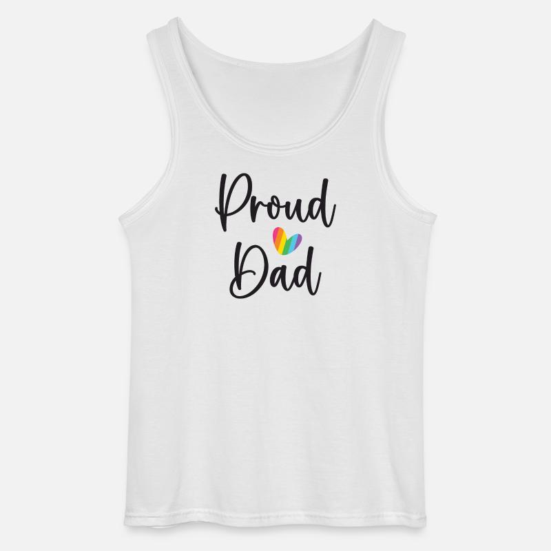 Stolzer Papa - Gildan Männer Tank Top - Weiß