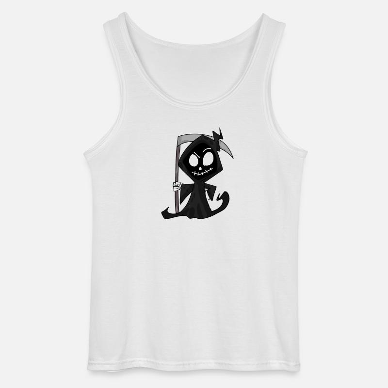 Sensenmann mit Sense - Halloween - Gildan Männer Tank Top - Weiß