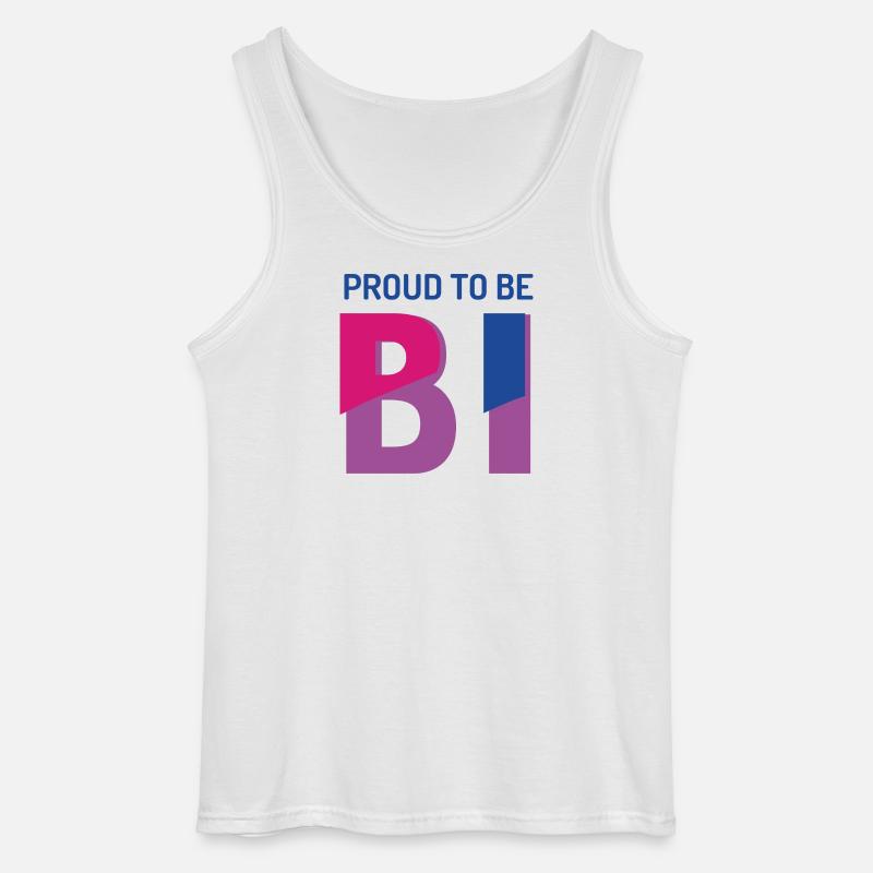 Stolz darauf, bisexuell zu sein - Gildan Männer Tank Top - Weiß