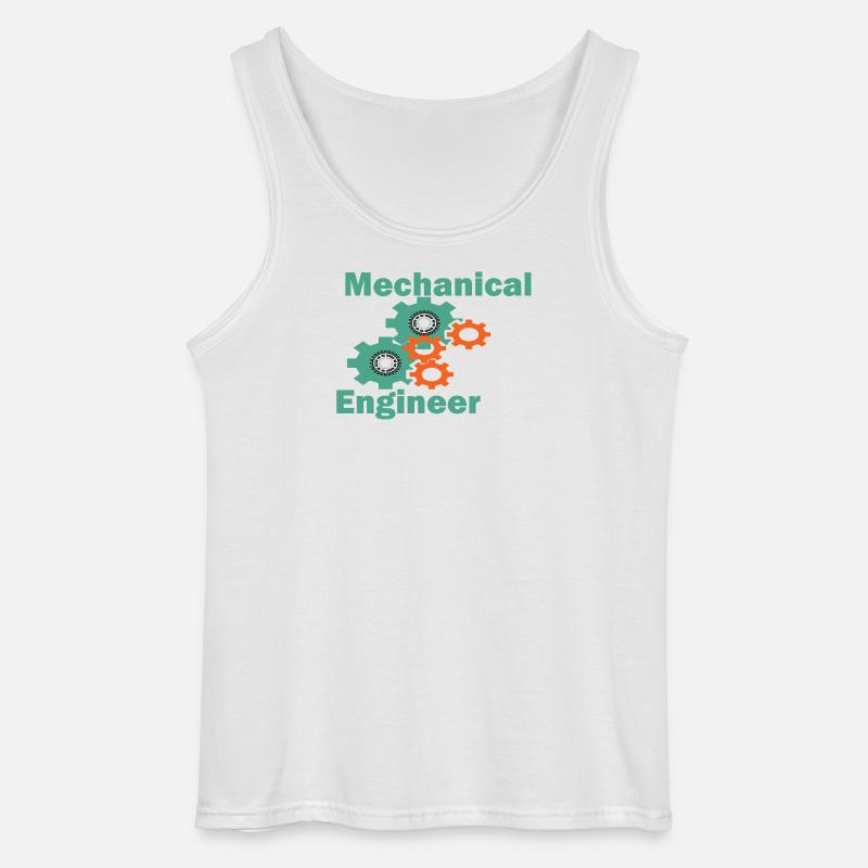 Mechanical Engineering Funny Engineer - Gildan Men’s Tank Top - white