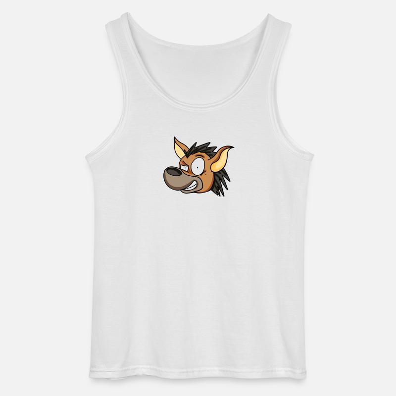 Hyäne - Gildan Männer Tank Top - Weiß