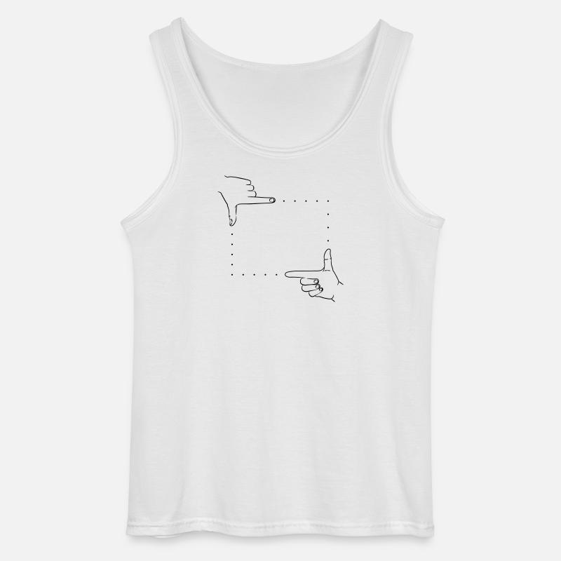 Handzeichen Bildausschnitt - Gildan Männer Tank Top - Weiß