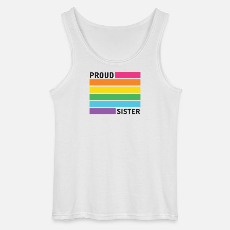 Pride Month LGBT - Stolze Schwester - Gildan Männer Tank Top - Weiß